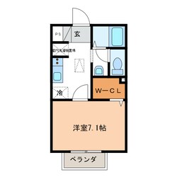 イーストヒルトチマツの物件間取画像